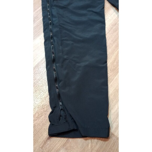 Vintage LL Bean Pants Womens XL Black Windbreaker Nylon Full Zip Extra Large - Picture 7 of 16